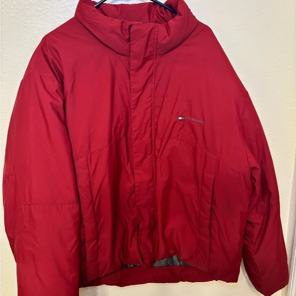 Vintage Tommy Hilfiger Red Insulated puffer Jacket